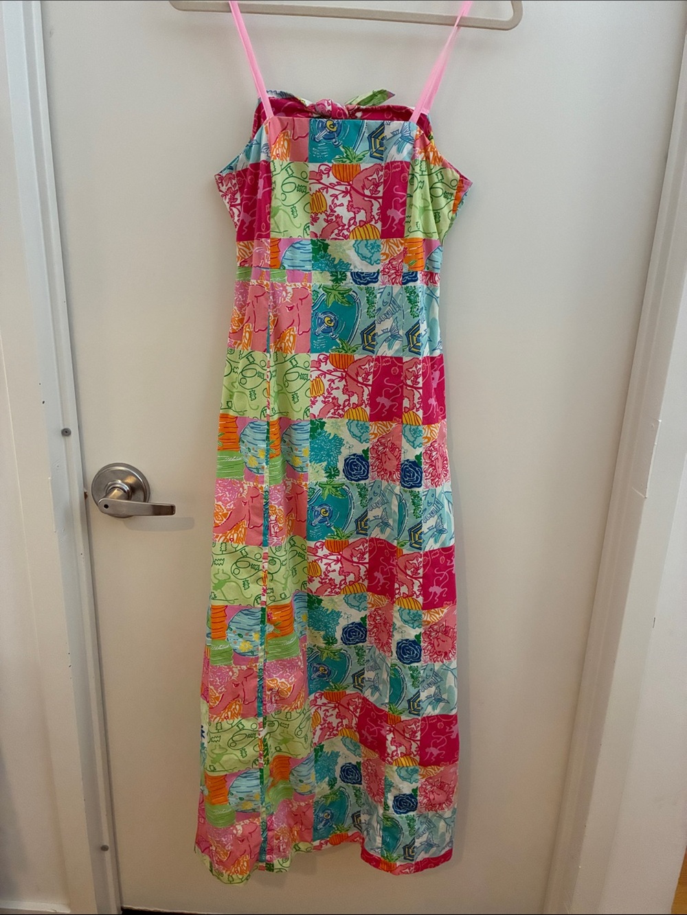 Lilly Pulitzer White Label Vintage Patchwork Maxi Dress 6 EUC